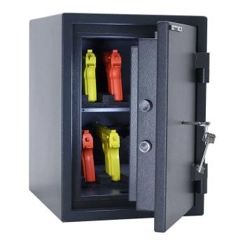 Preview: Rottner Dokumententresor EN1 Fire Hero 50 Doppelbartschloss anthrazit T06316